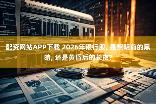 配资网站APP下载 2026年银行股, 是黎明前的黑暗, 还是黄昏后的长夜?
